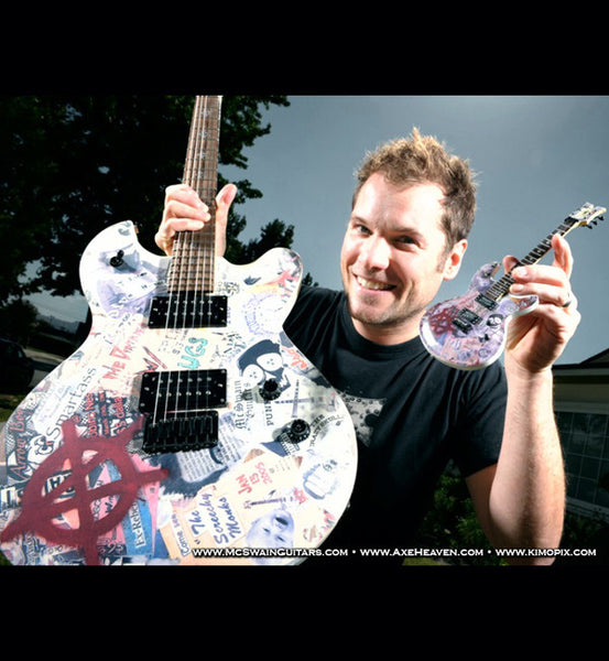 Officially Licensed Stephen McSwain Anarchy Mini Guitar Replica – McSwain Guitars