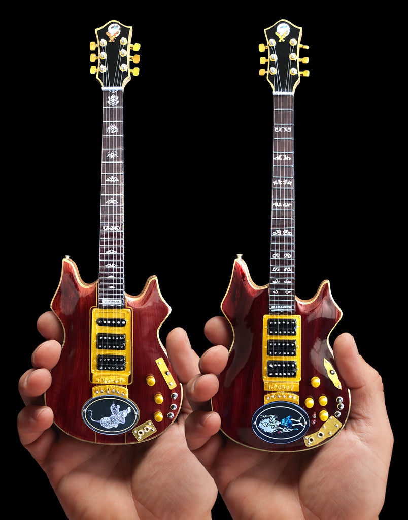 Jerry Garcia™ Set of Tiger™ & Rosebud™ Miniature Guitar Replica Collectibles