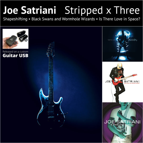 Joe Satriani 2020 Custom Die-Cast Chrome/Metal Guitar-Shaped USB Drive