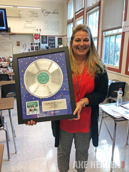 BUSINESS & BAND Platinum Record - Deluxe Framed Rockstar Award - 18" x 22" Framed 12" Metalized Platinum Record