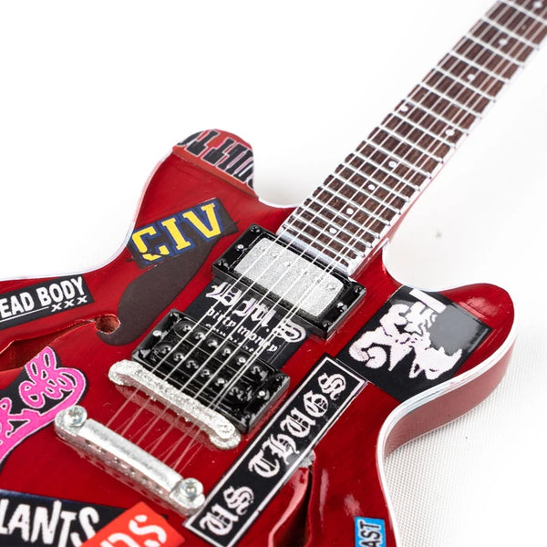 Tom DeLonge Box Car Racer Gibson™ ES-335 Miniature Guitar Replica Collectible