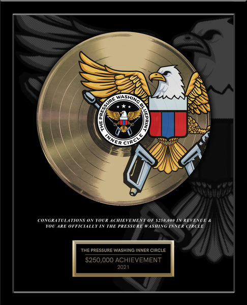 ART RECORD - 18" x 22" Framed 12" Gold Record - Deluxe Framed Rockstar Award