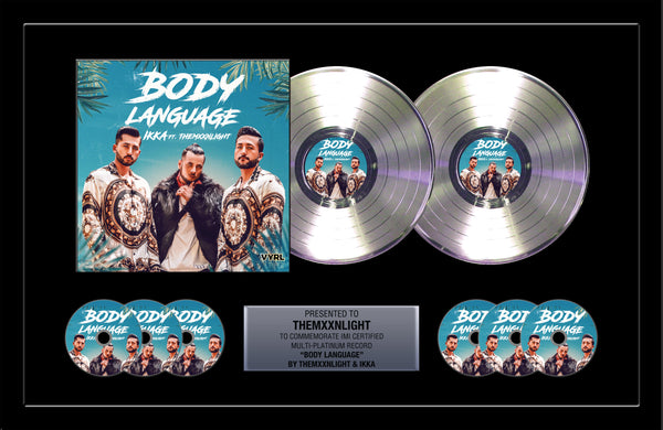 DOUBLE / TRIPLE PLATINUM RECORD Achievement Award - 36" x 24" Framed - Includes Album Cover, 6 CD's, 3 Records