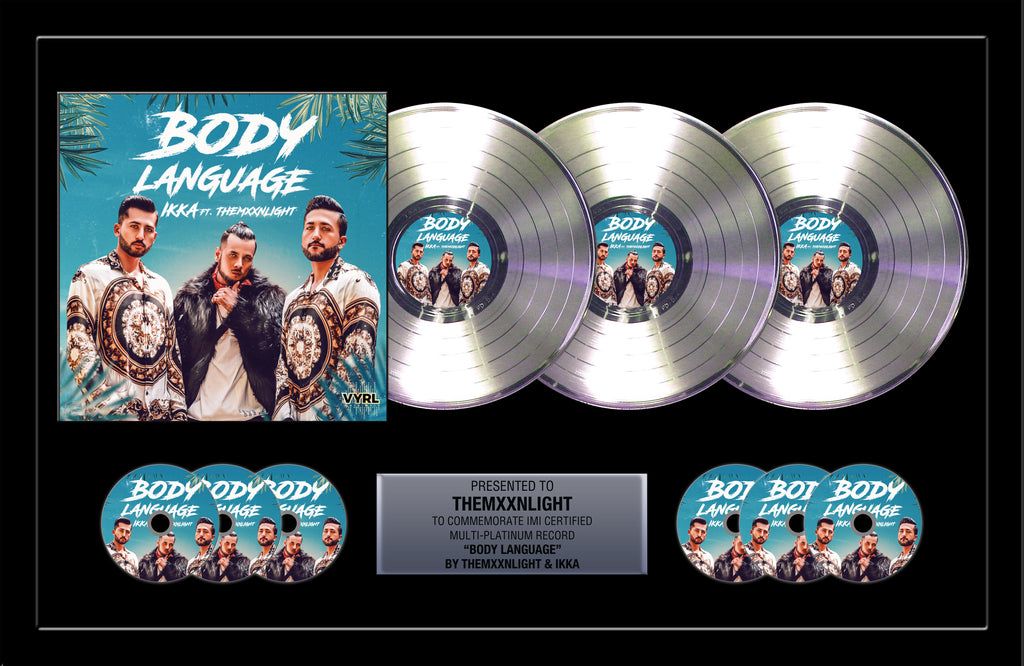 DOUBLE / TRIPLE PLATINUM RECORD Achievement Award - 36" x 24" Framed - Includes Album Cover, 6 CD's, 3 Records