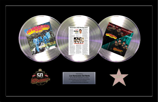 DOUBLE / TRIPLE PLATINUM RECORD Achievement Award - 36" x 24" Framed - Includes Album Cover, 6 CD's, 3 Records