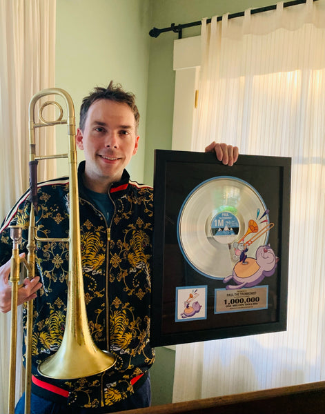 ART RECORD - 18" x 22" Framed 12" Gold Record - Deluxe Framed Rockstar Award