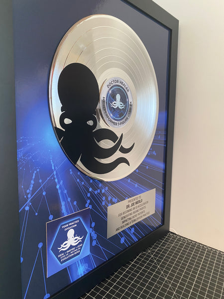 ART RECORD - 18" x 22" Framed 12" Platinum Record - Deluxe Framed Rockstar Award