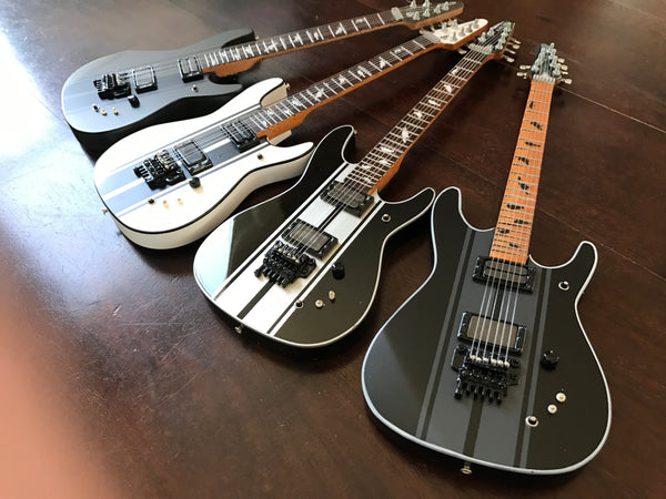 DJ Ashba 2017 Collection of 4 Mini Guitar Replica Collectibles