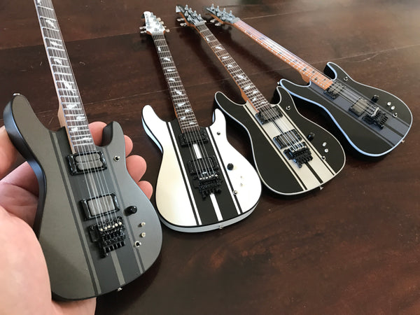 DJ Ashba 2017 Collection of 4 Mini Guitar Replica Collectibles