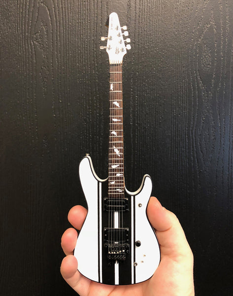 DJ Ashba Signature White/Black Mini Guitar Replica Collectible