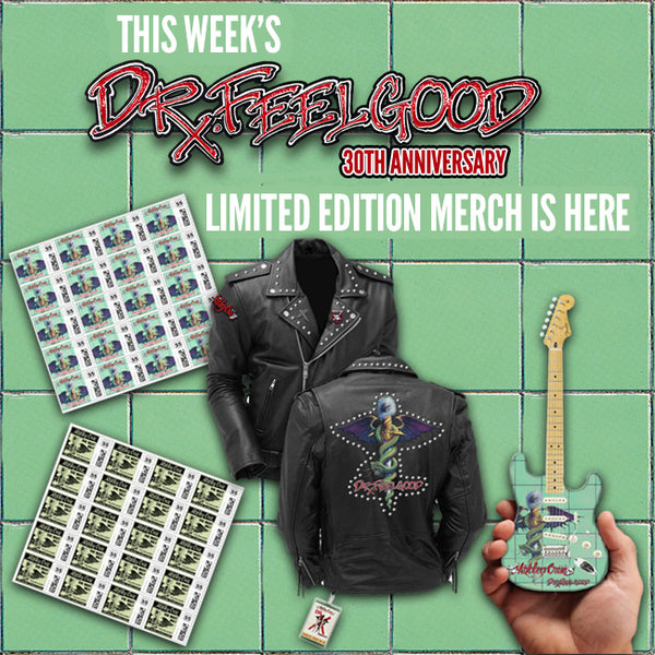 Motley Crue 30th Anniversary Dr. Feelgood Fender™ Stratocaster™ Mini Guitar