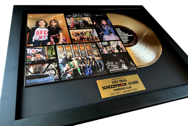 CUSTOM ALBUM COVER AWARD - 12" VINYL LP RECORD - Framed 22" x 18" Gold & Platinum Record Album Tribute