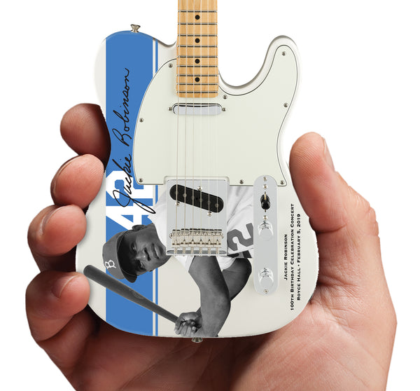 Jackie Robinson 100th Birthday Celebration Concert Limited-Edition Officially Licensed Fender Telecaster Mini Guitar Replica Collectible
