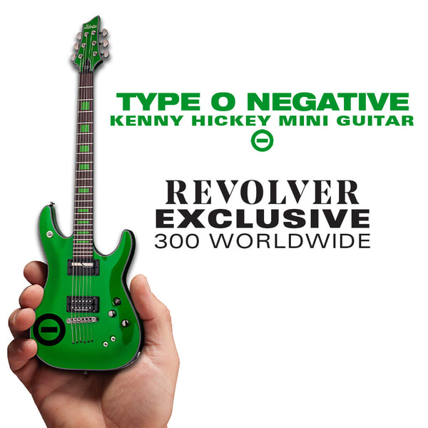 Kenny Hickey Limited Edition "Schecter Diamond Series" Type O Negative Miniature Guitar Replica Collectible