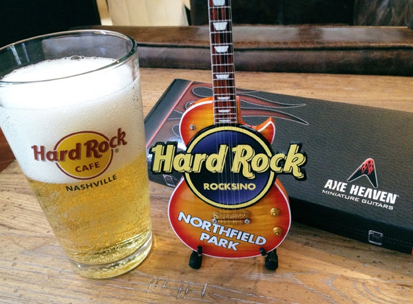 Hard Rock Rocksino Northfield Park 2014 Miniature Guitar Replica Collectible