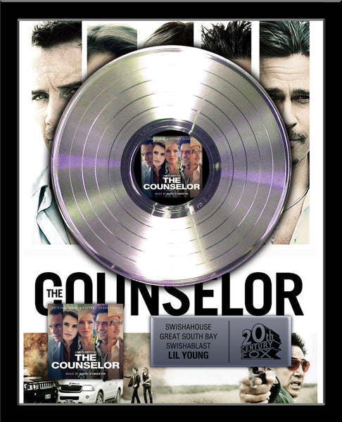 MOVIE SOUNDTRACK Gold & Platinum Record Award - 18" x 22" Framed - Real LP Metalized Record