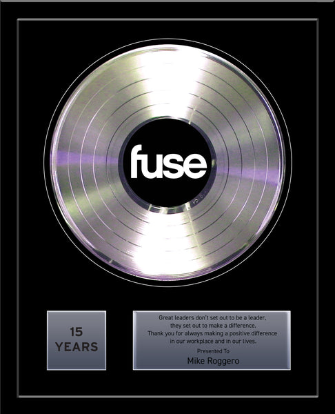 CUSTOM CUT MAT Platinum Record Award - Personalized 18" x 22" Framed Award for Business, Artist, & Band - Platinum Metal Plates Included