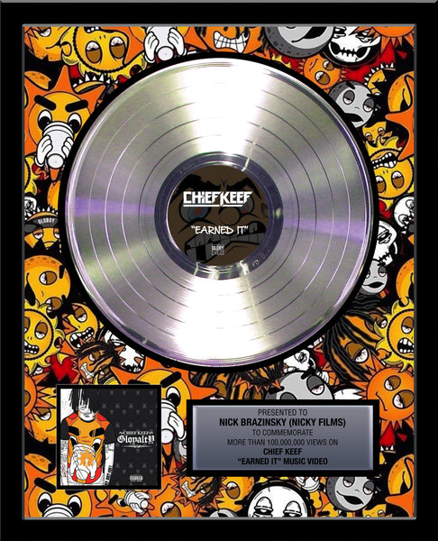 ARTIST & BAND Platinum Record Album Tribute - 18" x 22" Framed - 12" Metalized Platinum Record