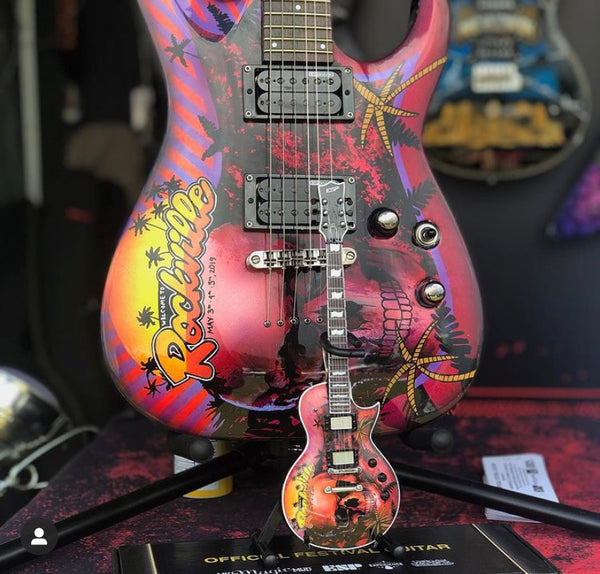 Rockville 2019 Limited-Edition RonzWorld Mini Guitar Replica Collectible