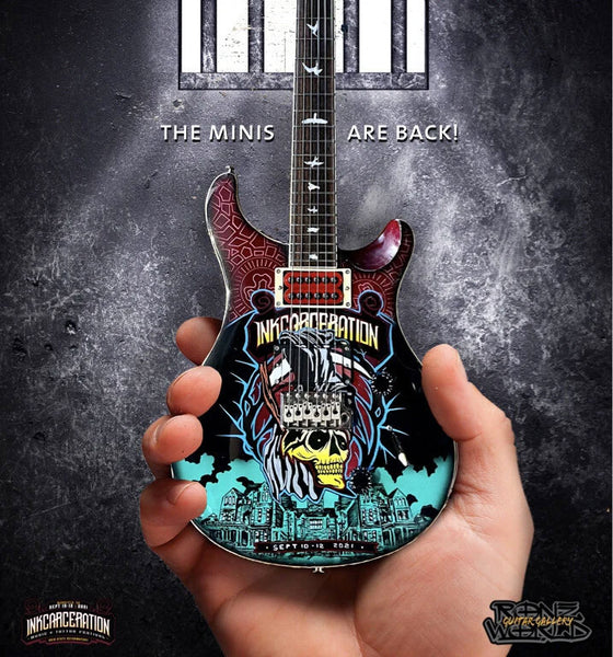 Inkcarceration Festival 2021 Limited Edition RonzWorld Mini Guitar Replica Collectible