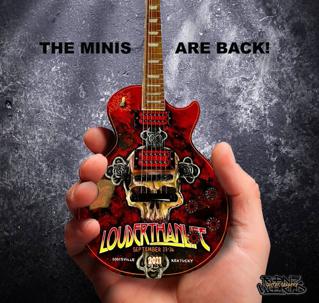 Louder Than Life Festival 2021 Limited Edition RonzWorld Mini Guitar Replica Collectible