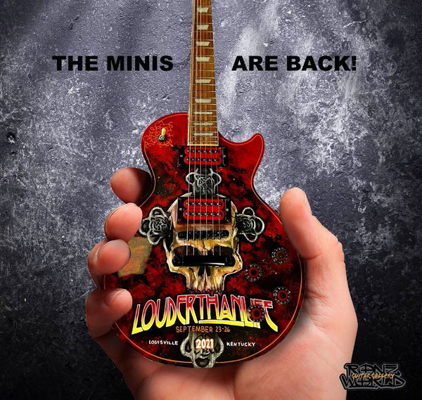 Louder Than Life Festival 2021 Limited Edition RonzWorld Mini Guitar Replica Collectible