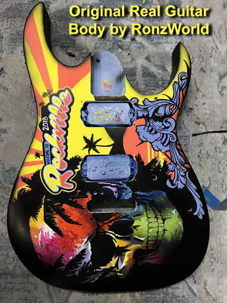 Rockville 2018 Limited-Edition RonzWorld Mini Guitar Replica Collectible