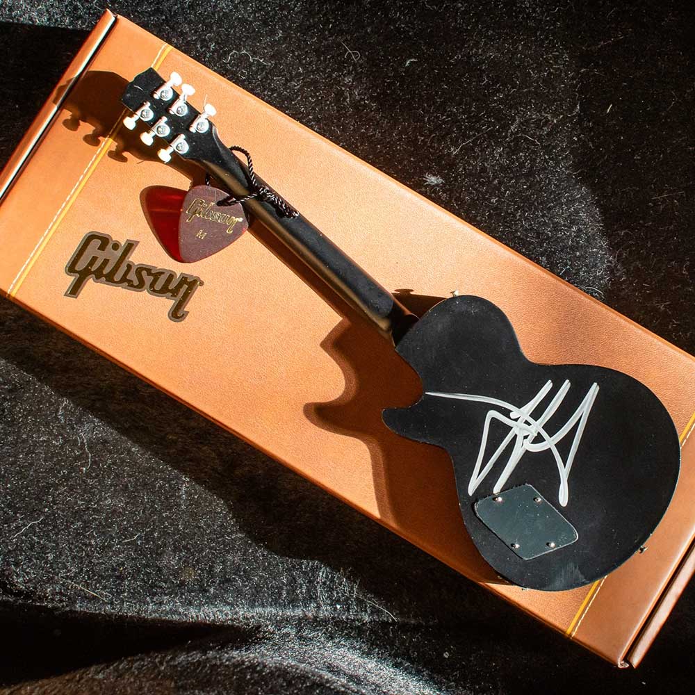 Jared James Nichols Signed Old Glory Gibson™ Les Paul™ Mini Guitar Replica Collectible