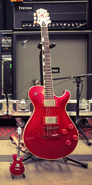 Steve Stevens Red Sparkle Mini Guitar Replica Collectible