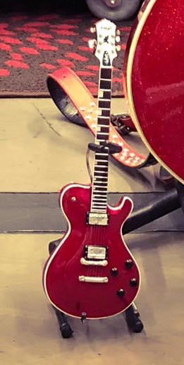 Steve Stevens Red Sparkle Mini Guitar Replica Collectible