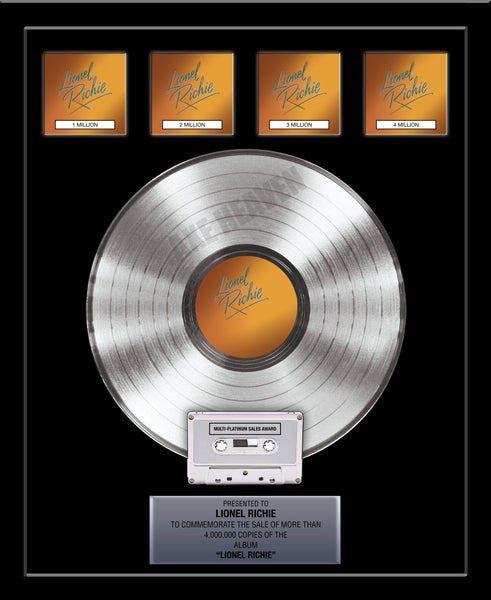 Real CASSETTE & 12" Gold Record Framed 18" x 22" Deluxe Rockstar Record Award - CUSTOM OPTIONS AVAILABLE