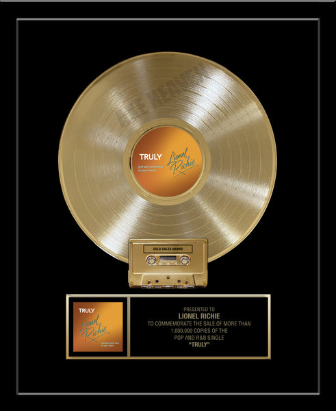 Real CASSETTE & 12" Gold Record Framed 18" x 22" Deluxe Rockstar Record Award - CUSTOM OPTIONS AVAILABLE