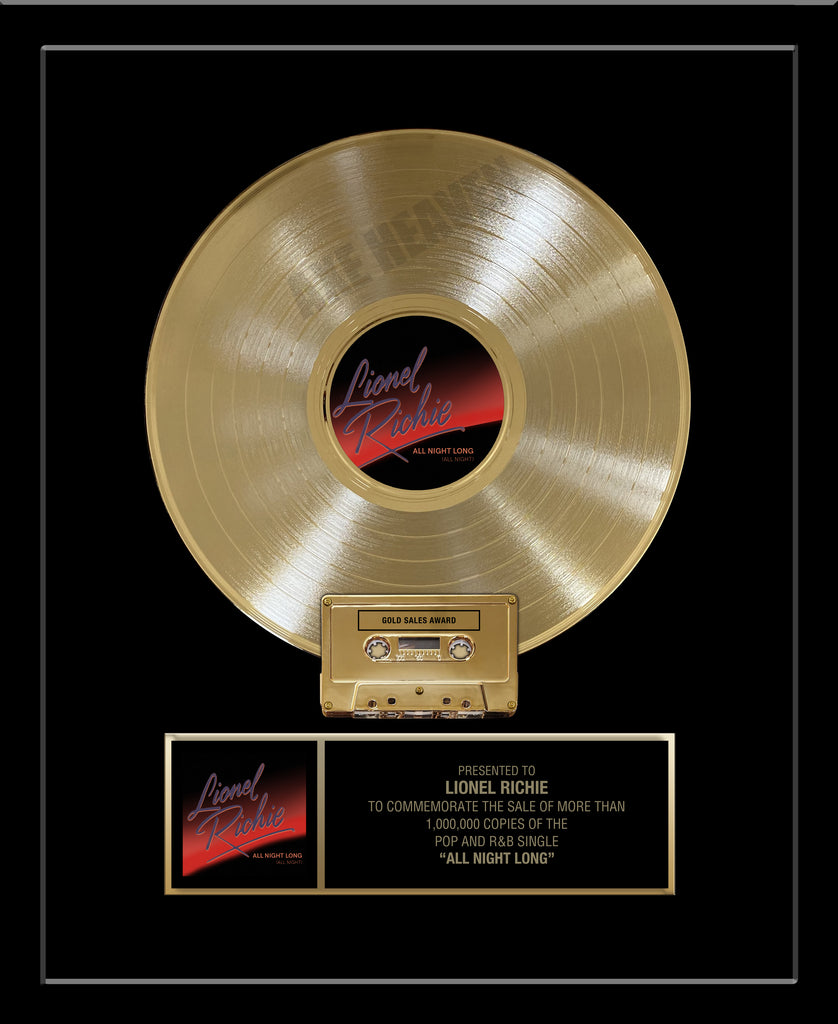 Real CASSETTE & 12" Gold Record Framed 18" x 22" Deluxe Rockstar Record Award - CUSTOM OPTIONS AVAILABLE