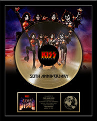 KISS® 50th Anniversary 12" Gold Record Tribute of The DESTROYER Album - Personalized with YOUR NAME - 18" x 22" Framed
