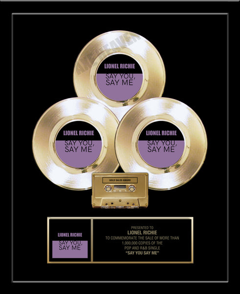 Real CASSETTE & 12" Gold Record Framed 18" x 22" Deluxe Rockstar Record Award - CUSTOM OPTIONS AVAILABLE