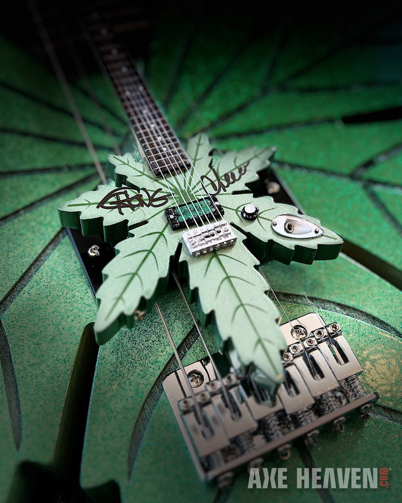 2026 Cheech & Chong Signed Sweet Leaf Guitars® Replica Collectible Autographed by Cheech Marin and Tommy Chong