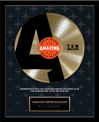ART RECORD - 18" x 22" Framed 12" Gold Record - Deluxe Framed Rockstar Award