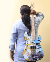 CUSTOM PROMO GUITAR Real Electric Guitar - Full Color 3M Vinyl Guitar Wrap Promotional Guitar
