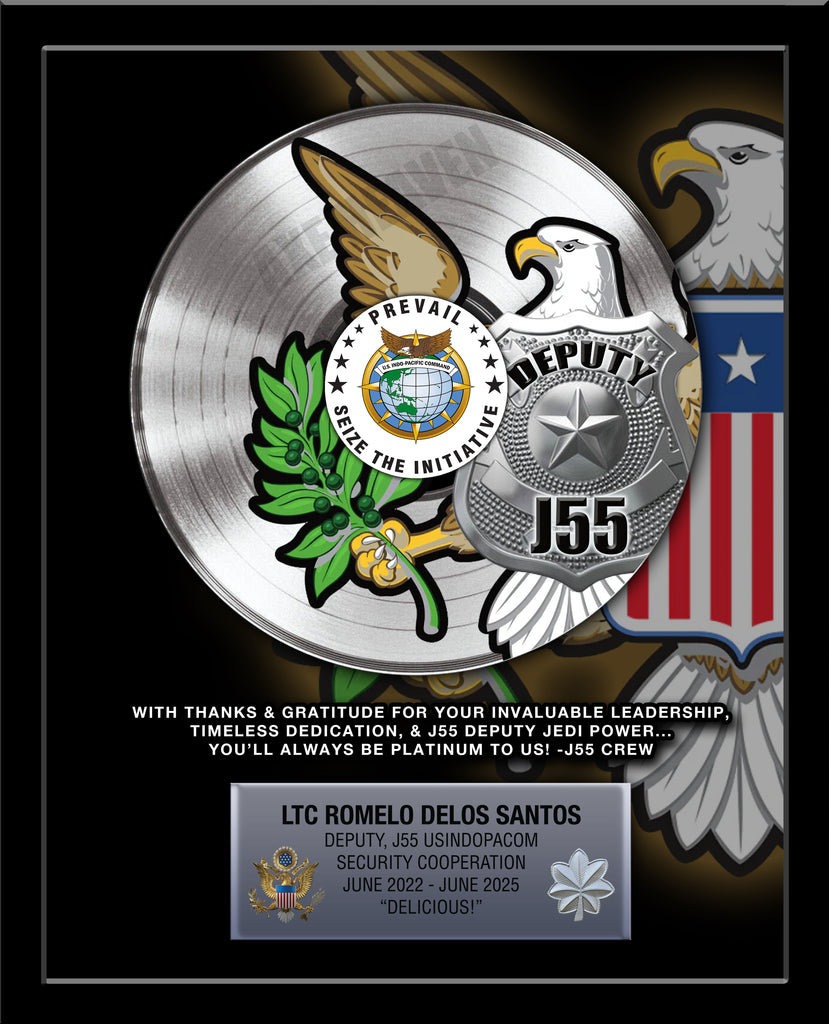 MILITARY Recognition Record Award - 12