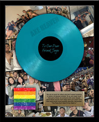 Custom PRIDE RECORD Award 18" x 22" Framed 12" - MANY Custom Color Records!