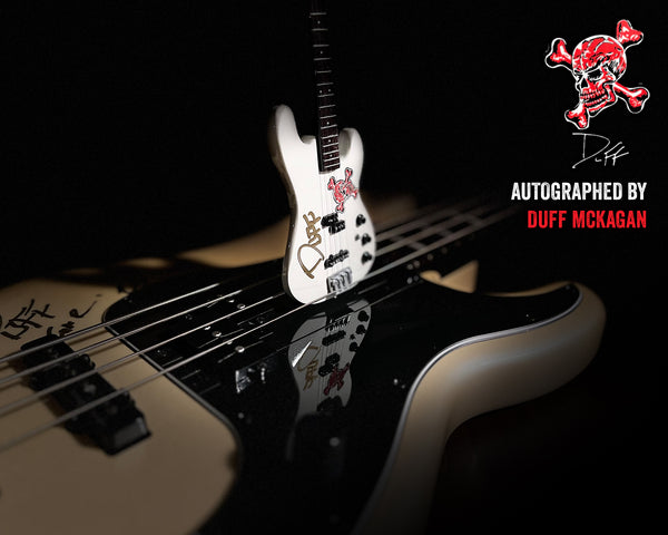 REAL AUTOGRAPHED - Duff McKagan Skull Fender™ Precision Bass™ - White Pearl