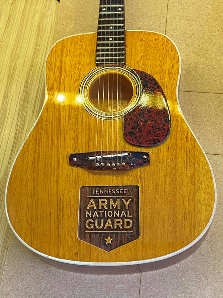 CUSTOM Laser Engraved Dreadnought Acoustic Mini Guitars - LOT OF 36 UNITS - ENGRAVE YOUR LOGO