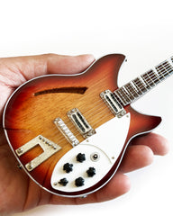 Signature 12-String Fire Sunburst Miniature Guitar Replica Collectible