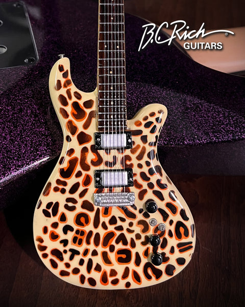 Official B.C. Rich® Custom "Leopard Print" Miniature Guitar