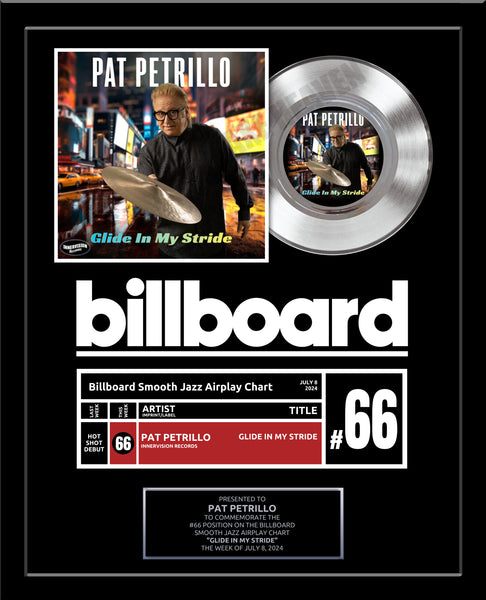 STREAMING Record Award - Platinum 7" Record Album Award - 18" x 22" Framed Artist & Band