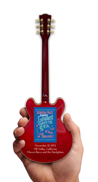 Back To The Future 40th Anniversary Trilogy Gift Set Includes "1955" Gibson ES-345™ Mini Guitar