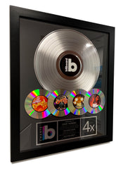 Custom Platinum Record & CD Award 18" x 22" Framed Award with REAL 12" Metalized Platinum Record