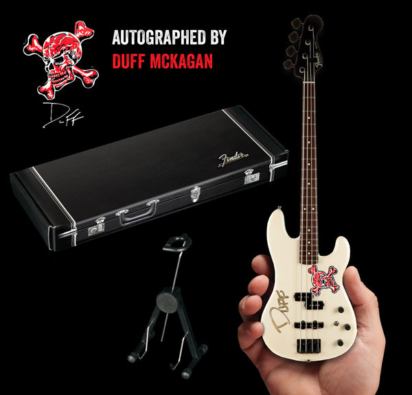 REAL AUTOGRAPHED - Duff McKagan Skull Fender™ Precision Bass™ - White Pearl
