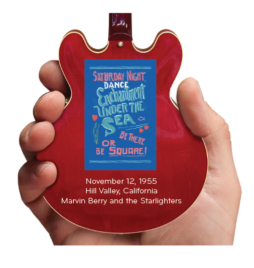 Back To The Future 40th Anniversary Trilogy Gift Set Includes "1955" Gibson ES-345™ Mini Guitar