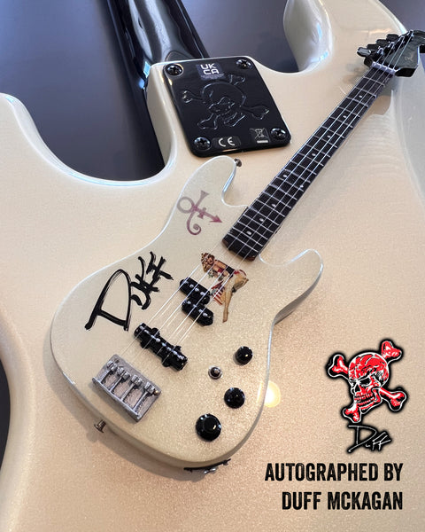 REAL AUTOGRAPH - Duff McKagan "#1 Main" Girl & Purple Symbol Fender™ Precision Bass™ - Metallic Pearl